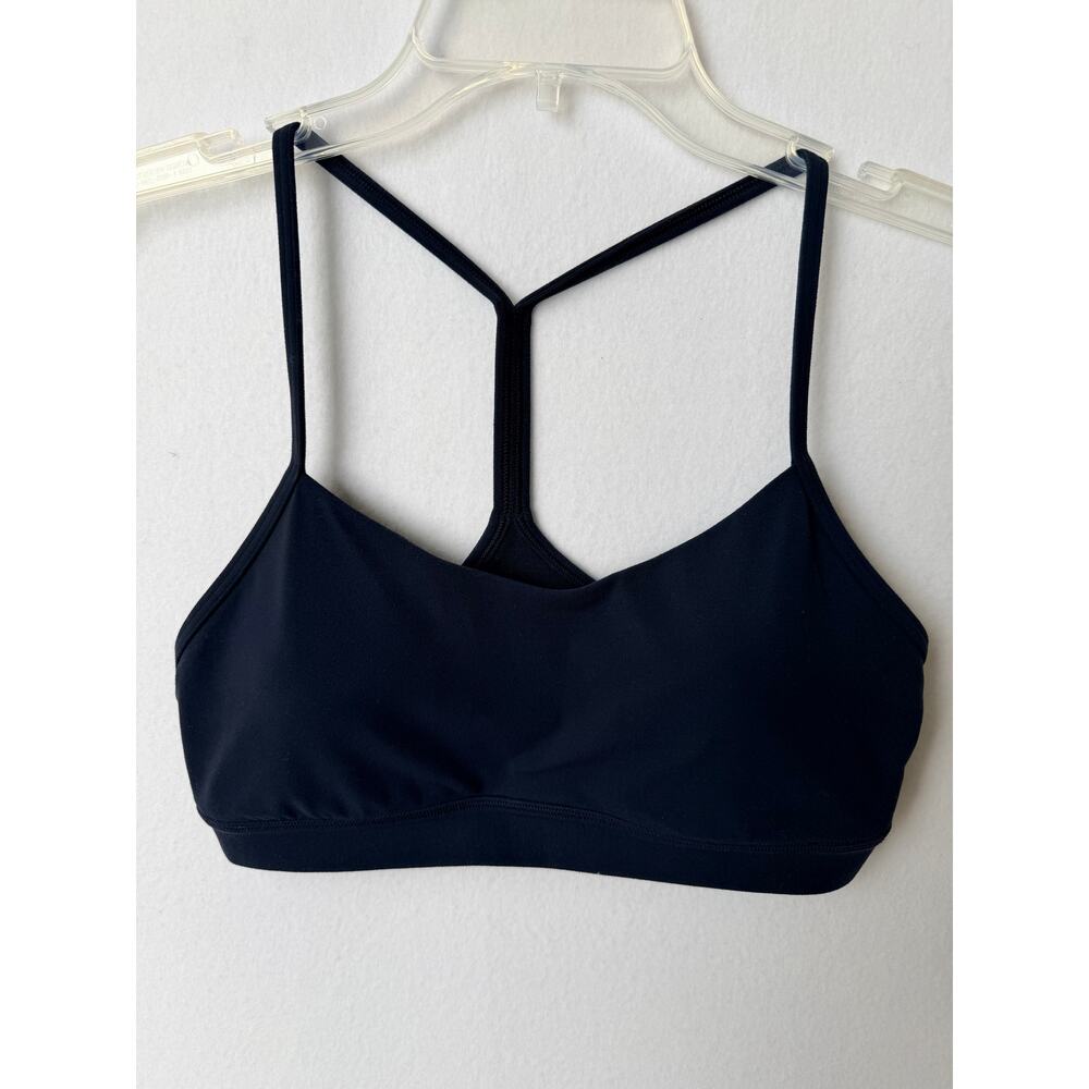 Lululemon Athletic Top Size 8 Navy Blue T-Back Very Good Condition